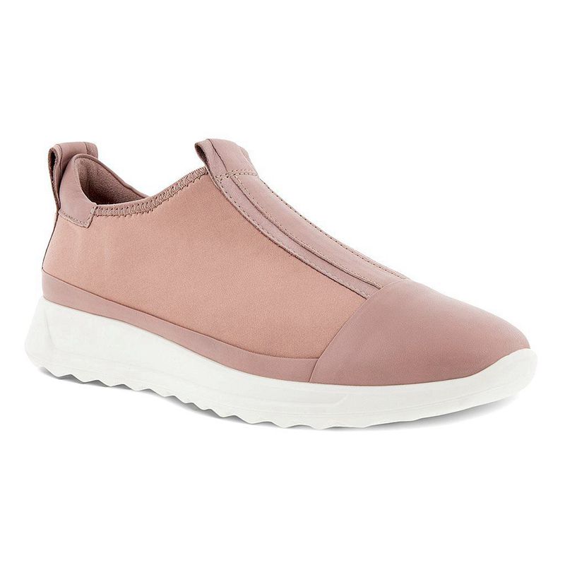 Women Flats Ecco Flexure Runner W - Sneakers Pink - India ZVNBJE671